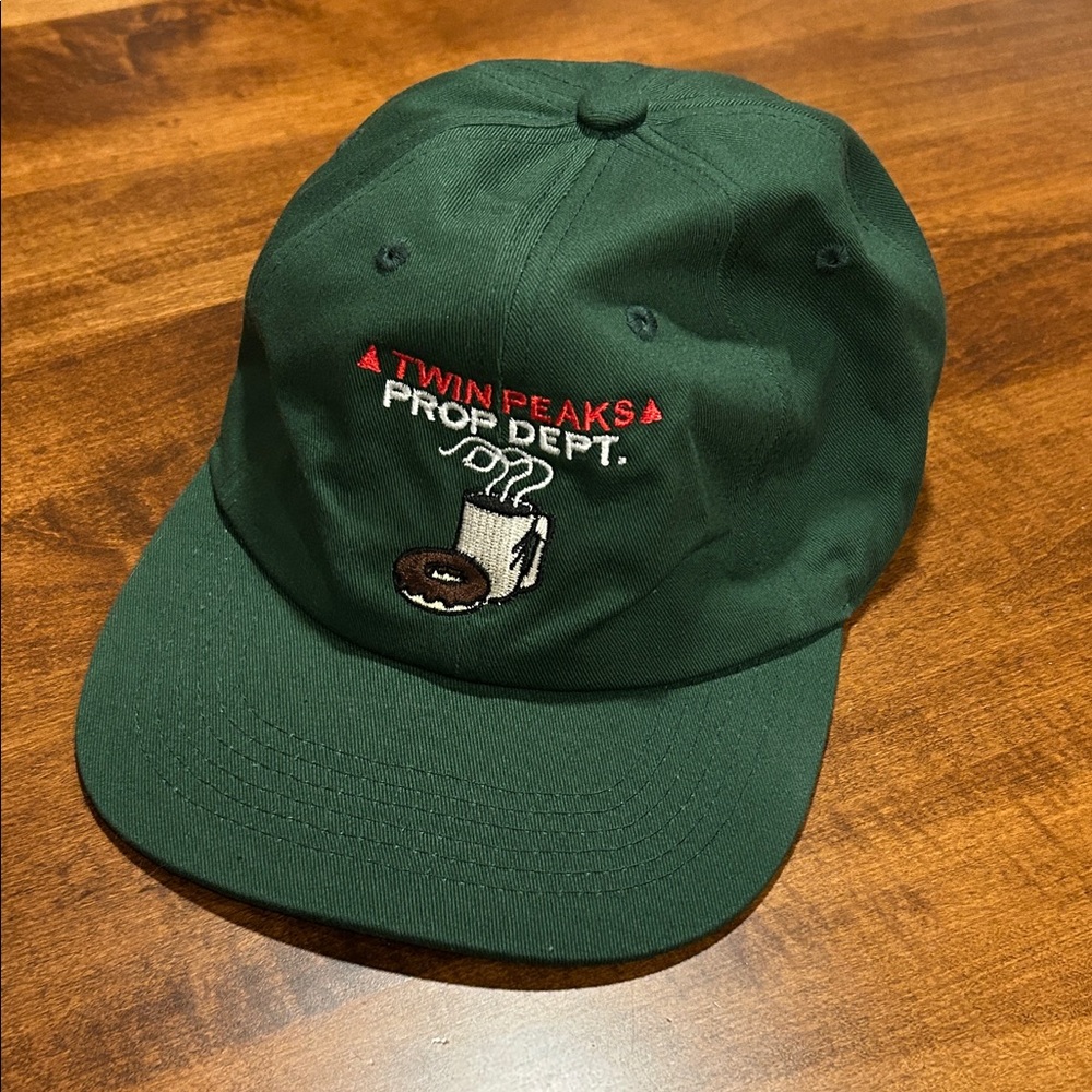 “Twin Peaks Prop Dept.” Dark Green Embroidered Cap - NWOT